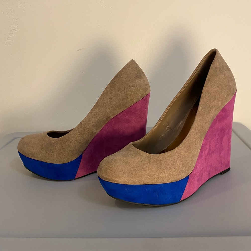 Worthington Color Block Wedge Heels - image 3